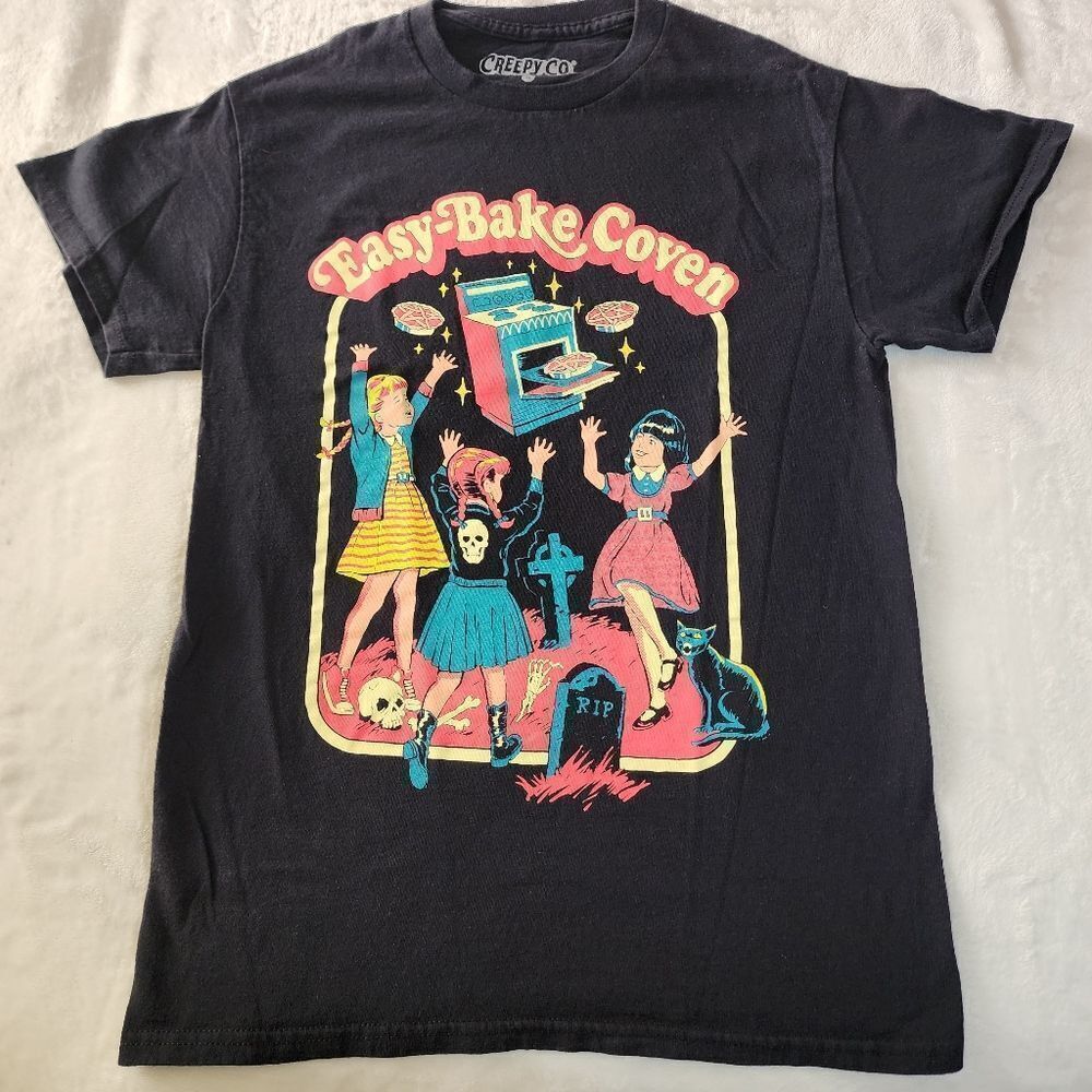 Creepy Co. Black Tshirt With Easy Bake Coven Graphic Size Small